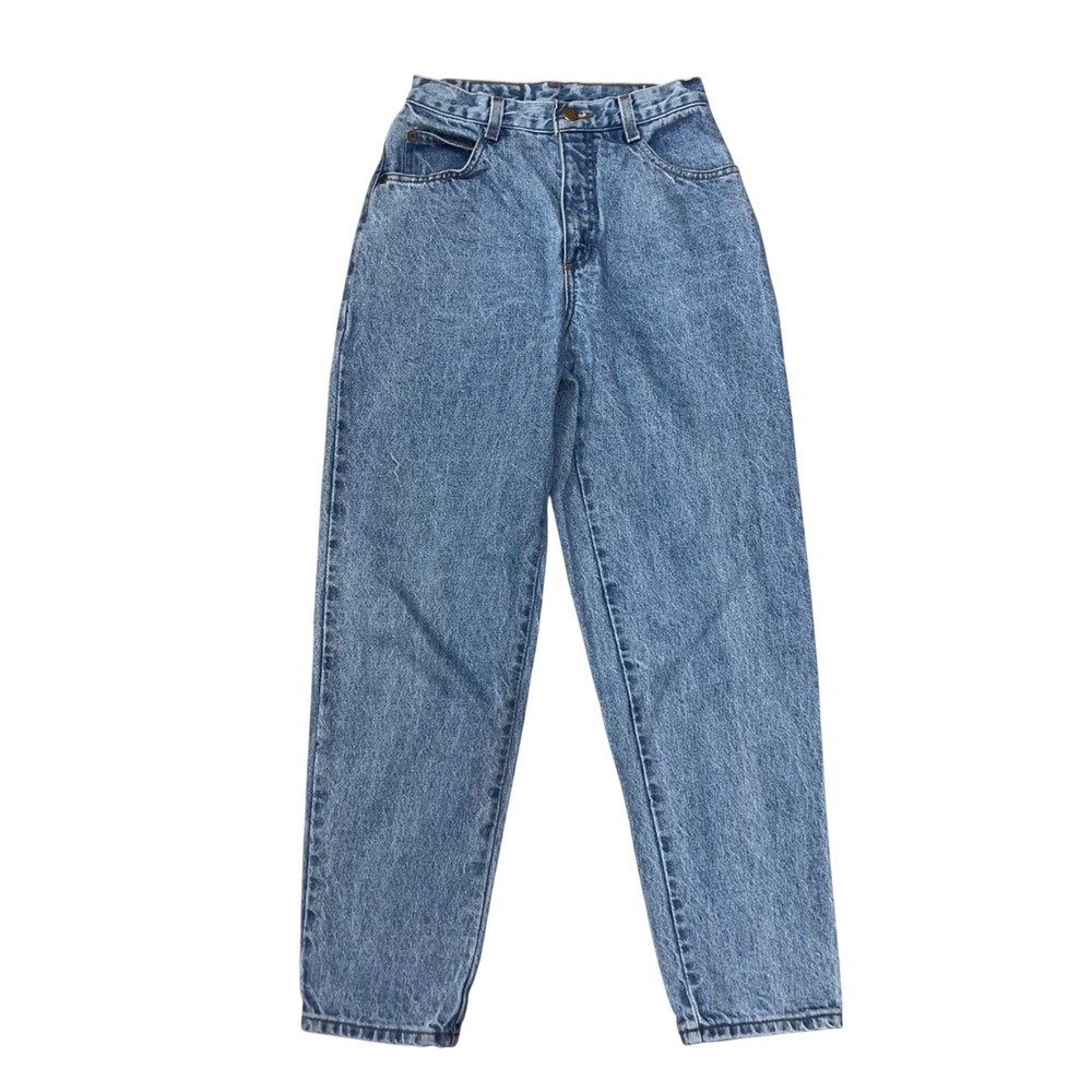 Vintage Hunt Club Petite High Waisted Mom Jeans Light Wash Denim Size 4P USA